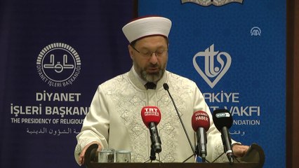 Erbaş: 'Hafızlık kurslarımızda 70 bin öğrencimiz hafızlık yapmakta' - ANKARA