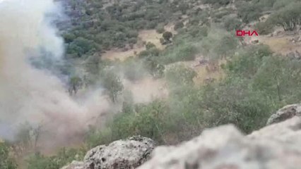 Mardin'de Terör Örgütünün Kullandığı Barınak ve Sığınaklar Böyle İmha Edildi