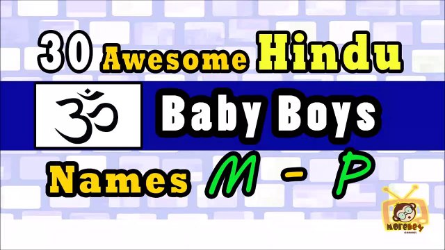Top Unique Hindu Baby Boy Names start with M to P