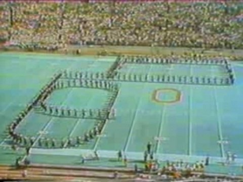 The Ohio State University Marching Band doing Script Ohio!