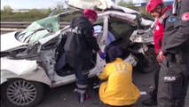 TEM’de Kontrolden Çıkan Tır, Karşı Şeride Geçip Otomobile Çarptı: 1 Ölü, 1 Ağır Yaralı  isd