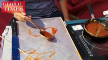 【Video】Don’t miss sugar painting during #ChineseNationalDay holidays! Sugar painting, a favorite treat among children, is a traditional Chinese folk art, using
