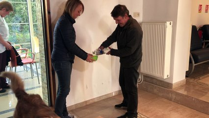 Des activités thérapeutiques avec des chiens à l'hôpital Ambroise Paré en partenariat avec l'ASBL MABEA