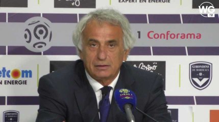 Vahid Halilhodzic : "Tout le monde doit savoir qu'on est mauvais"