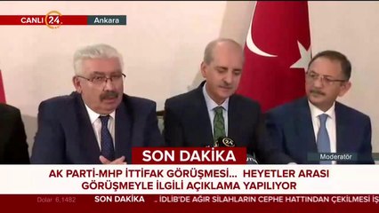 AK Parti-MHP ittifak görüşmesi