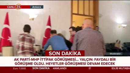AK Parti-MHP ittifak görüşmesi