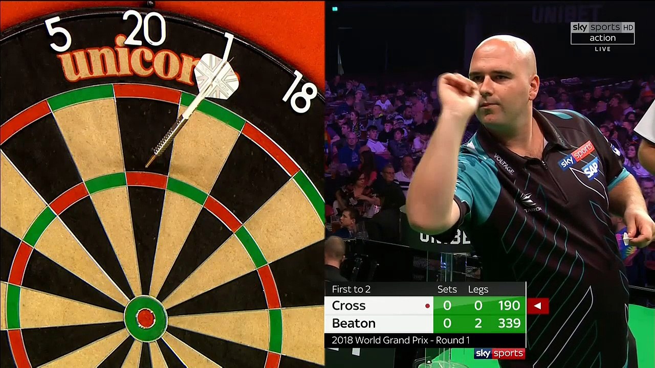Rob Cross vs Steve Beaton | Round 1 | World Grand Prix 2018