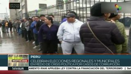 Eligen peruanos  25 gobernadores y 1.874 alcaldes