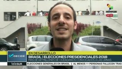Avanza con alta participación elección general brasileña