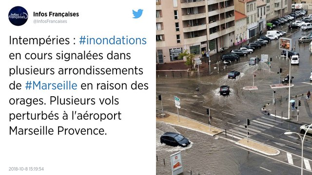 Orages. L’Aude, l’Hérault, les Pyrénées-Orientales et les Bouches-du-Rhône placés en alerte orange.