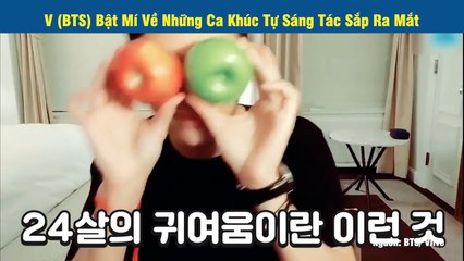 V (BTS) Bật Mí Về Những Ca Khúc Tự Sáng Tác Sắp Ra Mắt