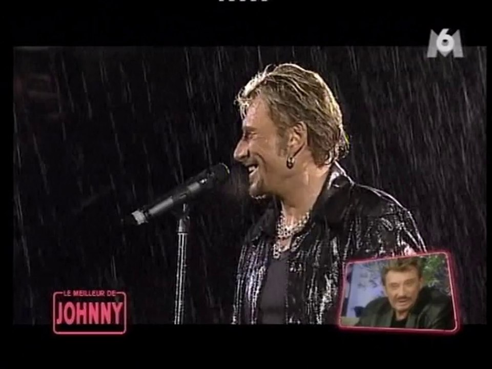 Johnny Hallyday - concerts sous la pluie