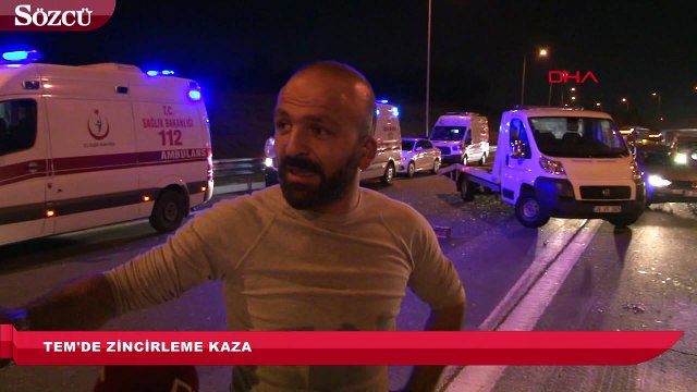 TEM’de zincirleme kaza