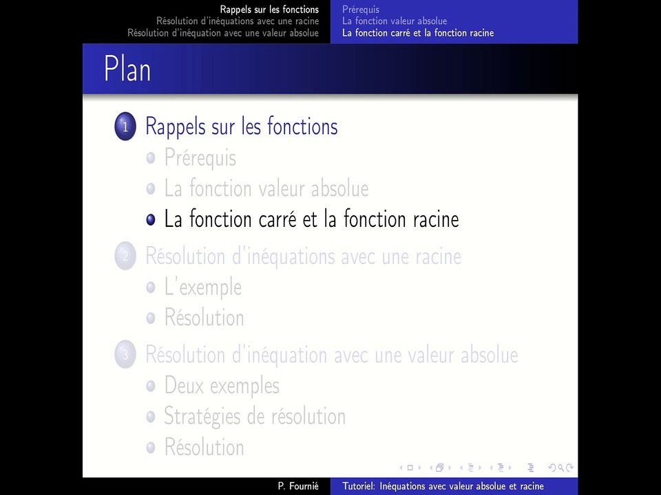 Résolution d'inéquations avec racines ou valeurs absolues