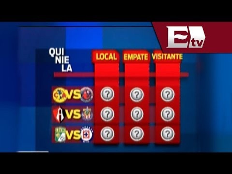 Quiniela deportiva: futbol mexicano / Adrenalina, la quiniela