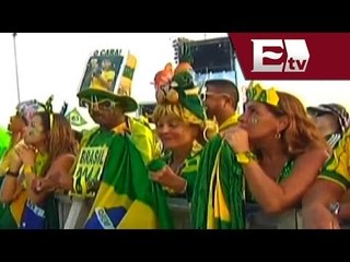 La playa de Copacabana vibra con el duelo entre Brasil vs México/ Viva Brasil