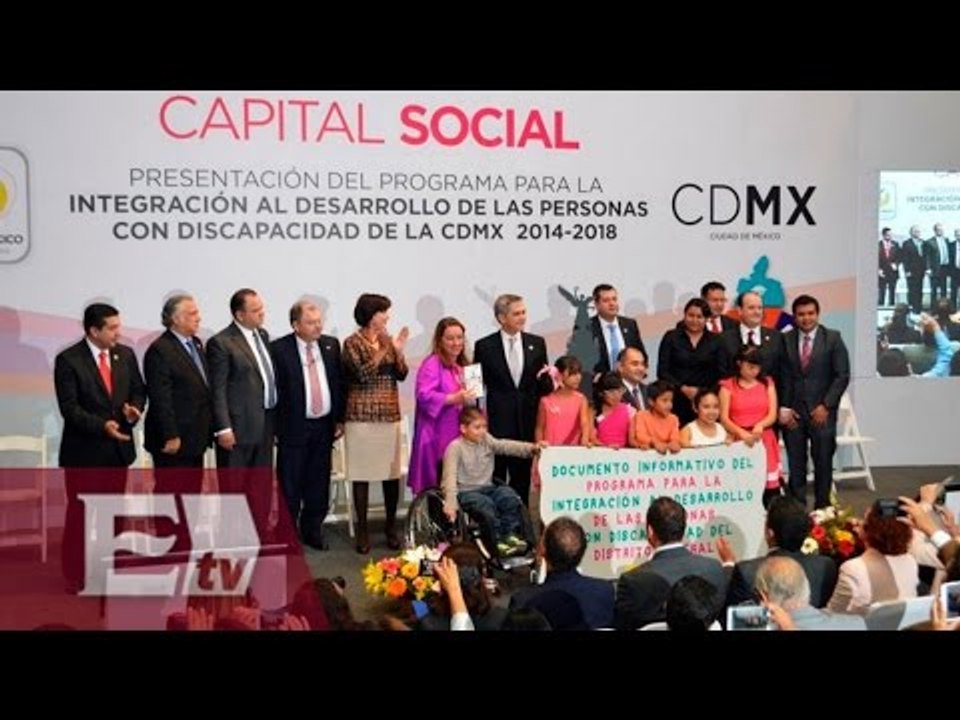 GDF presenta programa de integración de discapacitados  / Andrea Newman