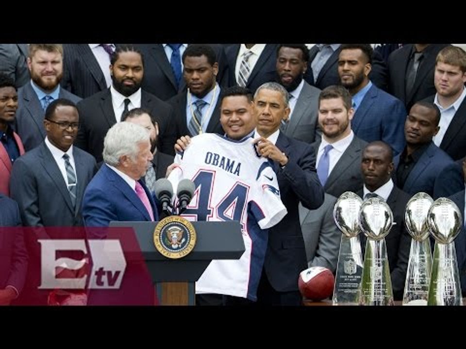 Los Patriotas de NE visitan a Obama en la Casa Blanca/ Rigoberto Plascencia