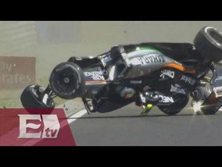Espectacular accidente de  "Checo" Pérez
