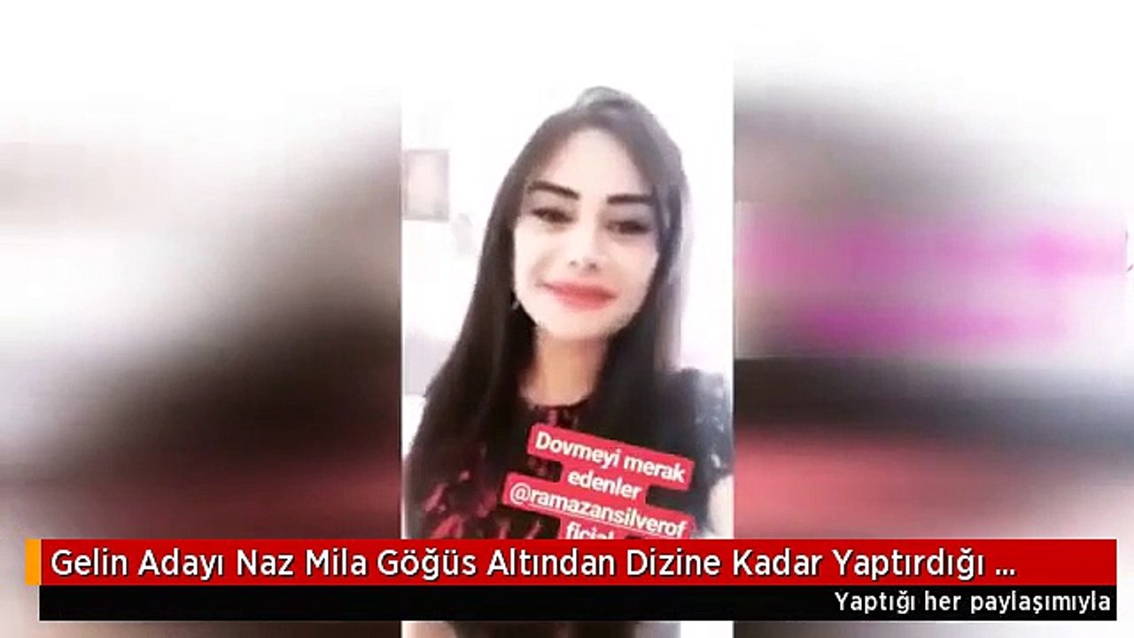 Gelin Adayı Naz Mila Göğüs Altından Dizine Kadar Yaptırdığı Dövmesiyle Sosyal Medyayı Salladı