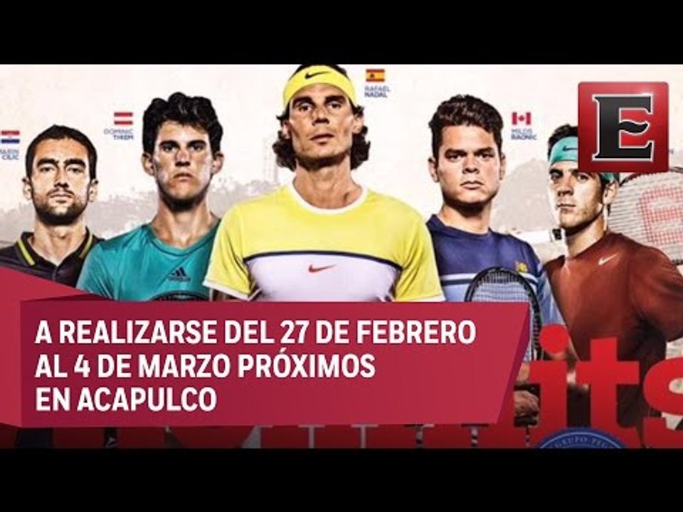 Nadal, Del Potro y Bouchard engalanan el Abierto Mexicano de Tenis 2017