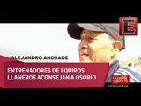 Juan Carlos Osorio recibió consejos de técnicos llaneros