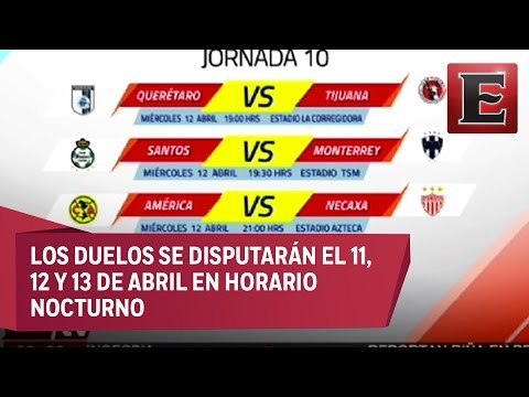 Listos los horarios de la aplazada Jornada 10 del Clausura 2017