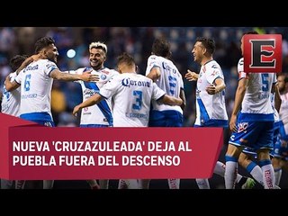Puebla se salva del descenso con victoria ante Cruz Azul