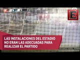 Fuertes vientos derriban gradas en estadio de beisbol