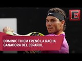 Rafael Nadal quedó eliminado de los cuartos de final en Roma