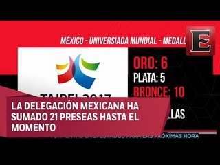 Delegación mexicana continúa sumando medallas en Universiada 2017