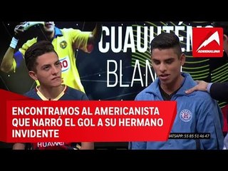 Encontramos al joven que le narró el gol a su hermano invidente
