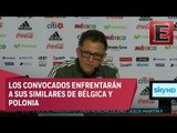 Osorio revela lista de convocados para encuentros amistosos