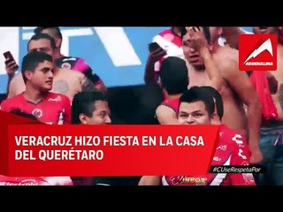 Download Video: Los aficionados de Veracruz festejaron en Querétaro