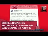 Cruz Azul da a conocer la no renovación de Paco Jémez