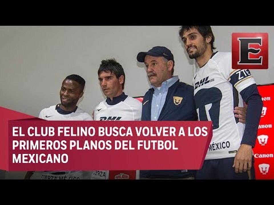 Aluztilla, Asprilla y Arribas se enfundan la playera de Pumas