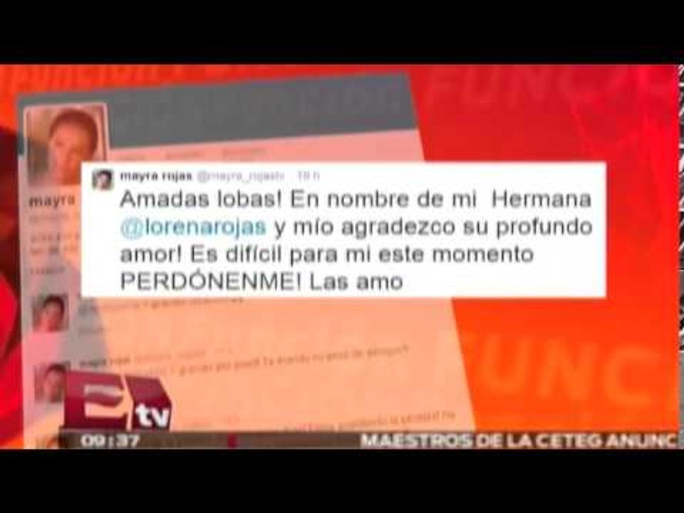 Mayra Rojas, primeras palabras tras la muerte de su hermana Lorena Rojas / Joanna Vegabiestro