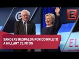 Bernie Sanders suma su apoyo a campaña de Clinton