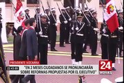 Presidente Vizcarra y Daniel Salaverry asisten a ceremonia por aniversario de la Marina