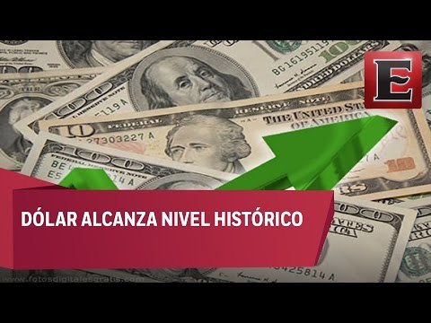 Sube el dólar, alcanza un nivel histórico
