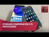 Samsung pagará indemnización a proveedores de componentes del note 7