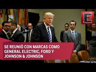 Trump se reúne con CEOs de empresas manufactureras de EU
