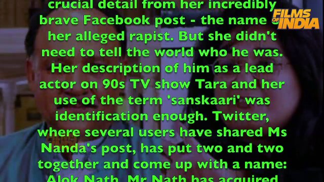 Alok Nath raped me, says writer-producer Vinta Nanda | Bollywood | Nana Patekar | Tanushree Dutta