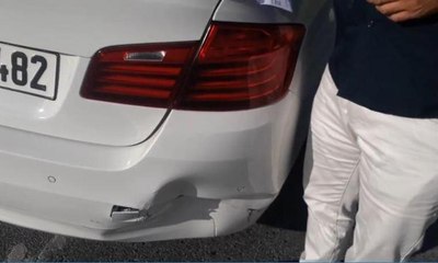  'Rögar kapağı' kazası: 3 araç birbirine girdi