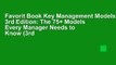 Favorit Book Key Management Models, 3rd Edition: The 75+ Models Every Manager Needs to Know (3rd