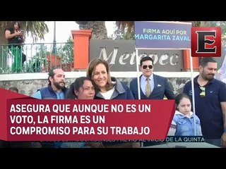 Margarita Zavala habla sobre la candidatura independiente a la presidencia (segunda parte)
