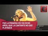 Britney Spears canta sin playback y manda mensaje a la prensa