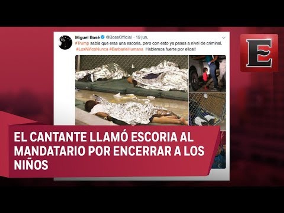 Miguel Bosé se manifiesta en contra de Trump y sus decisiones