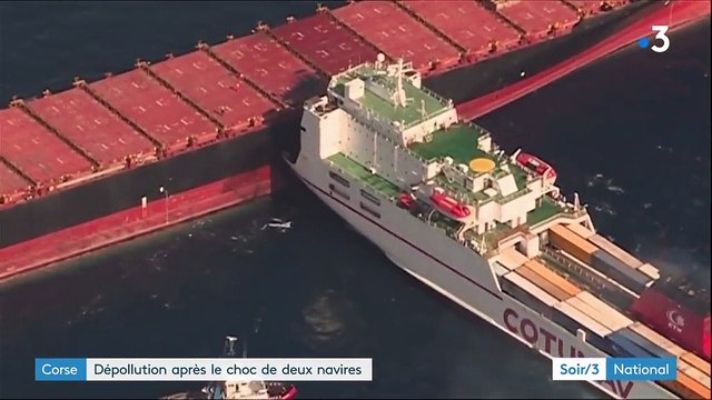 Corse : marée noire limitée après la collision de deux bateaux