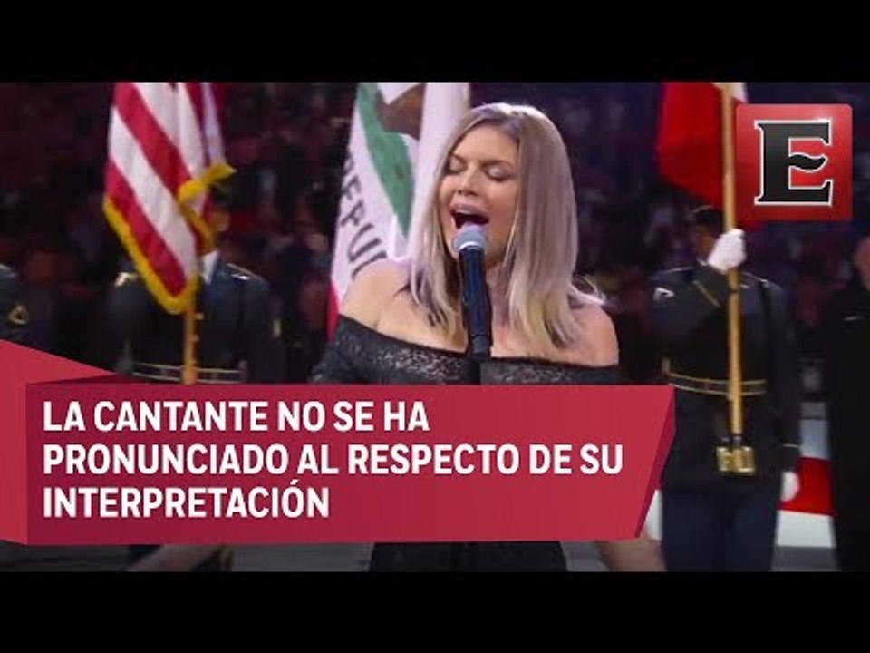 Fergie fue criticada por su interpretación del Himno en la NBA